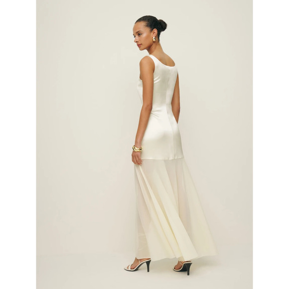 Reformation Zaire Dress Ivory - Picture 4 of 16